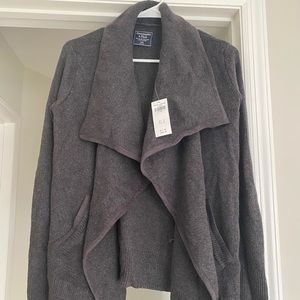 Abercrombie & Fitch XXS Grey Cardigan Sweater